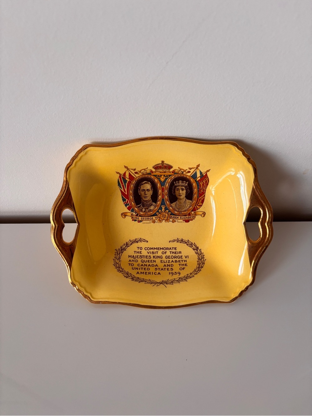 Commemorative 1939 Royal Visit King George VI & Queen Elizabeth